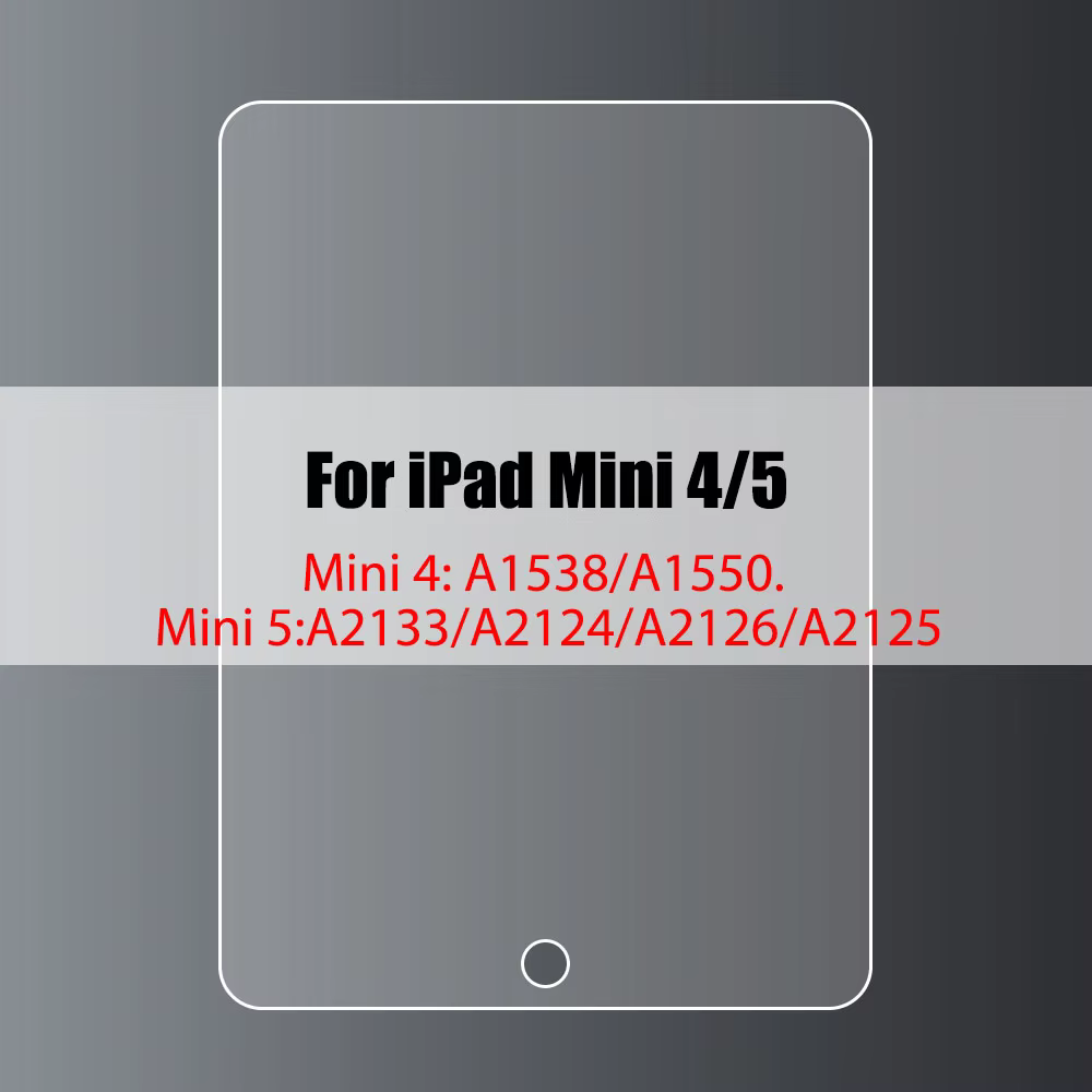 Tempered Glass Screen Protector for Apple iPad Models