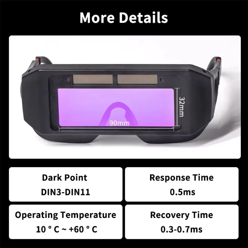 Auto Darkening Welding Goggles with Advanced Light Change