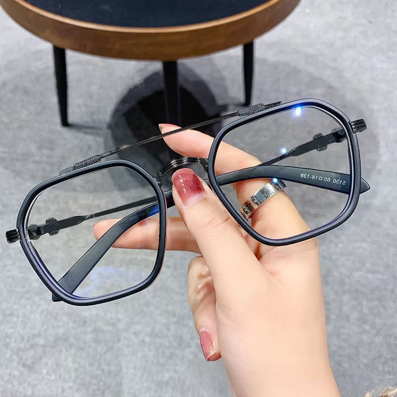 Classic Black & White Anti Blue Light Glasses for Men and Women