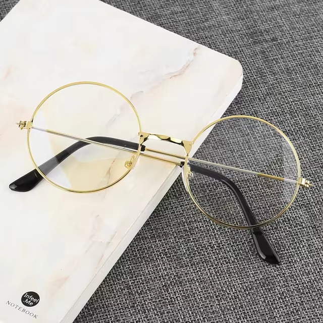 Retro Round Frame Blue Light Blocking Glasses Unisex