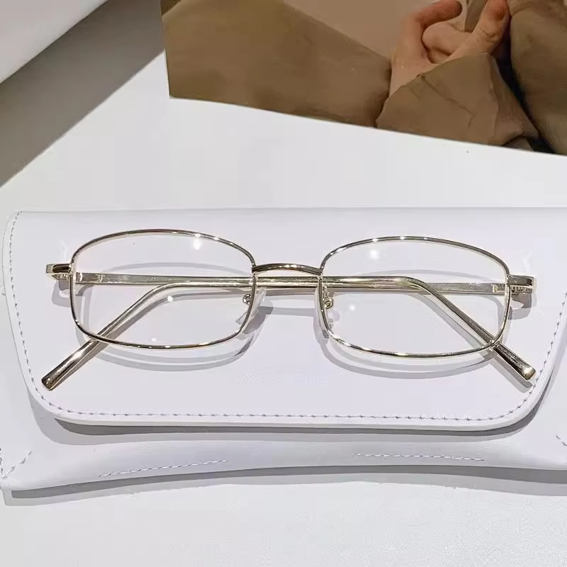 Y2K Harajuku Retro Small Square Metal Frame Glasses