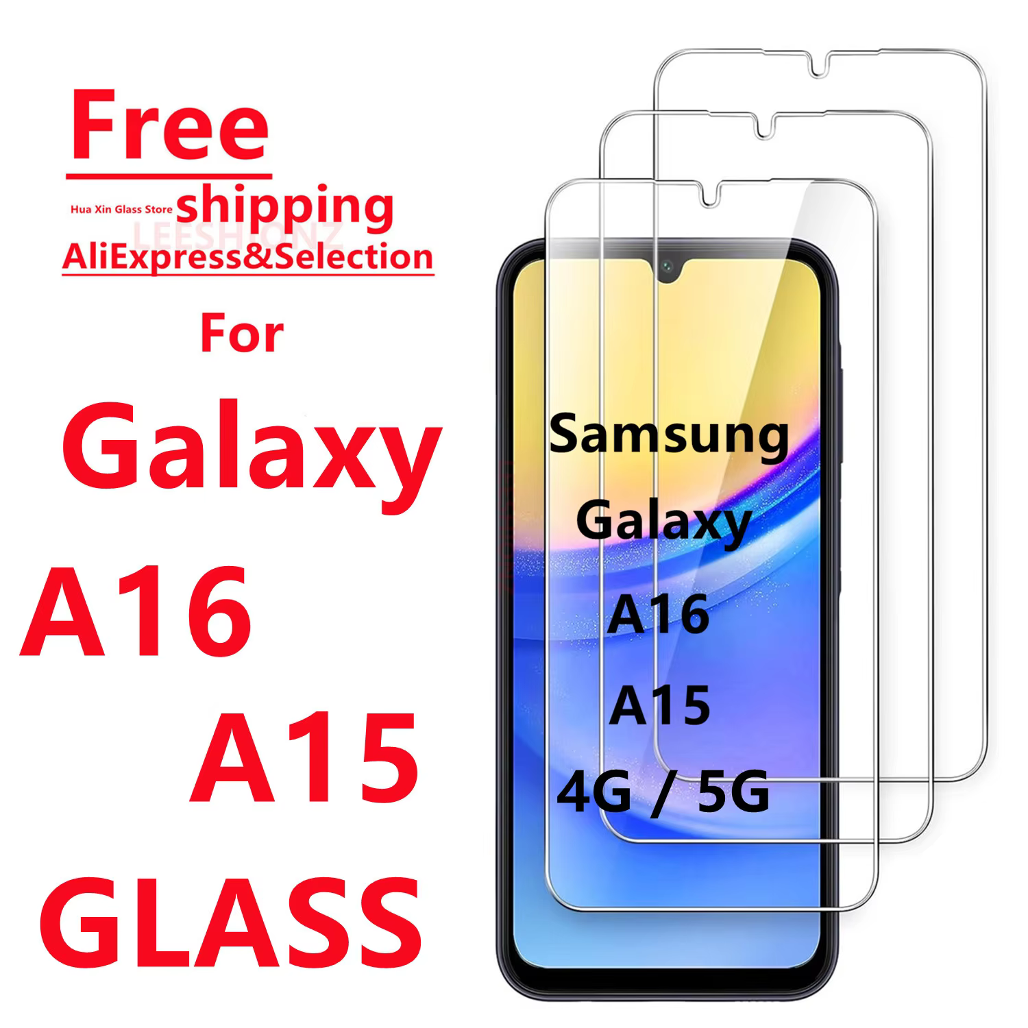 Tempered Glass Screen Protector for Samsung A16 A15