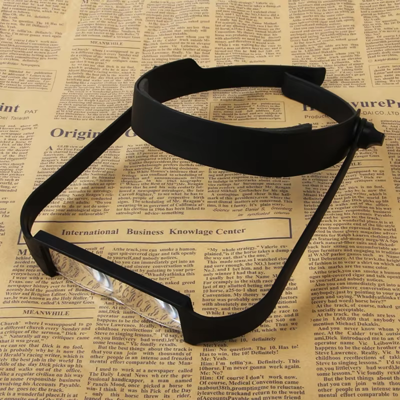 Headband Magnifier with 4 Interchangeable Lenses for Crafts