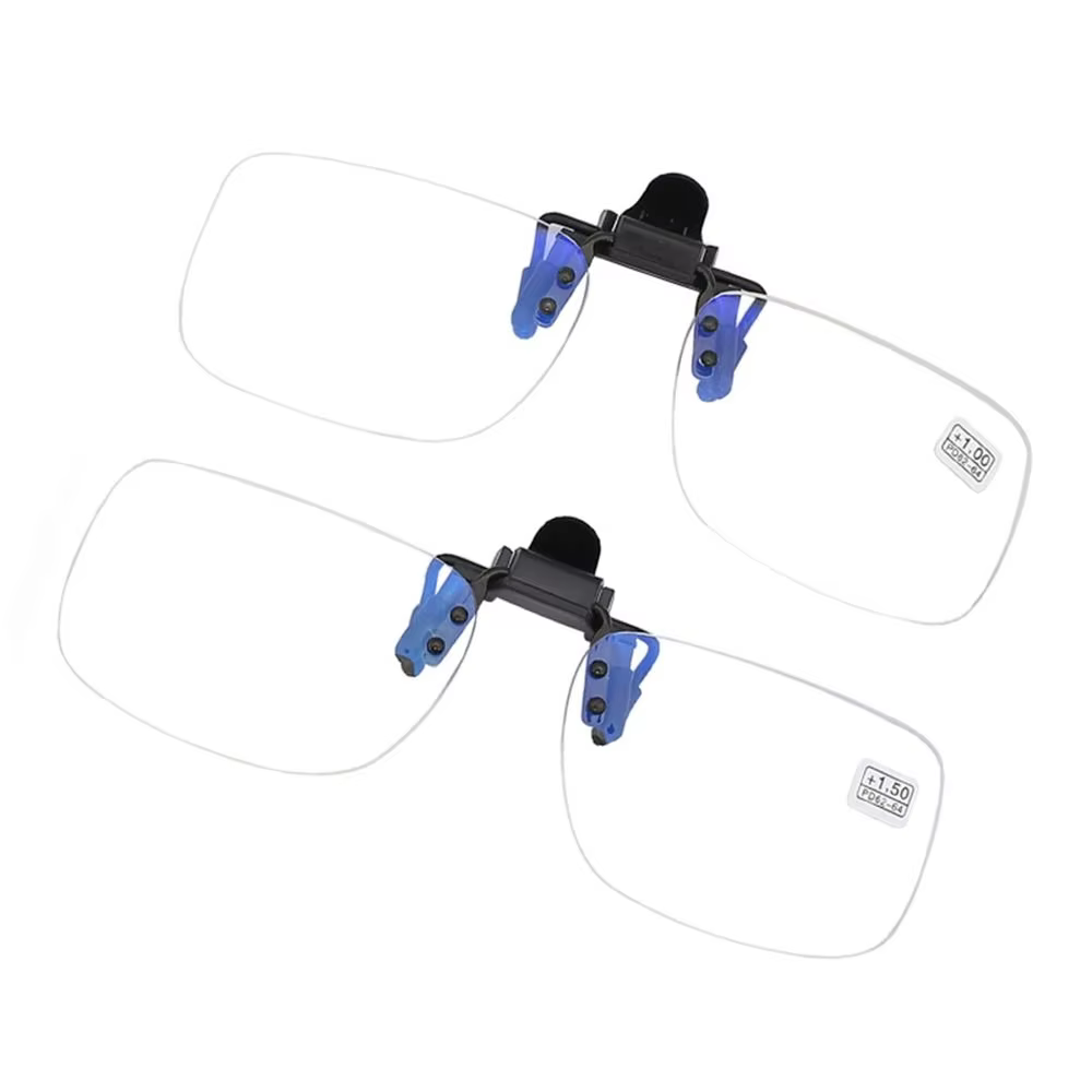 Ultra-light Clip-On Presbyopic Reading Glasses +1.0 to +4.0
