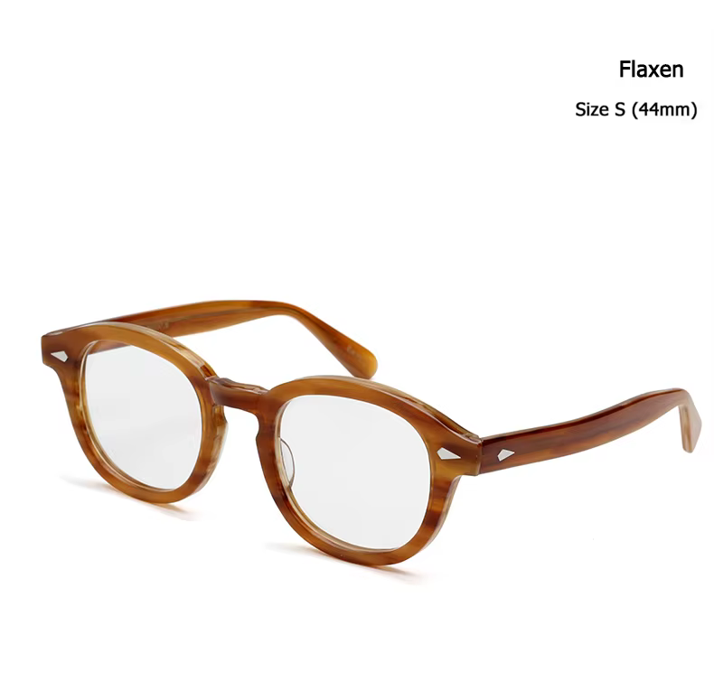 Unisex Vintage Acetate Glasses Frame Transparent Lenses