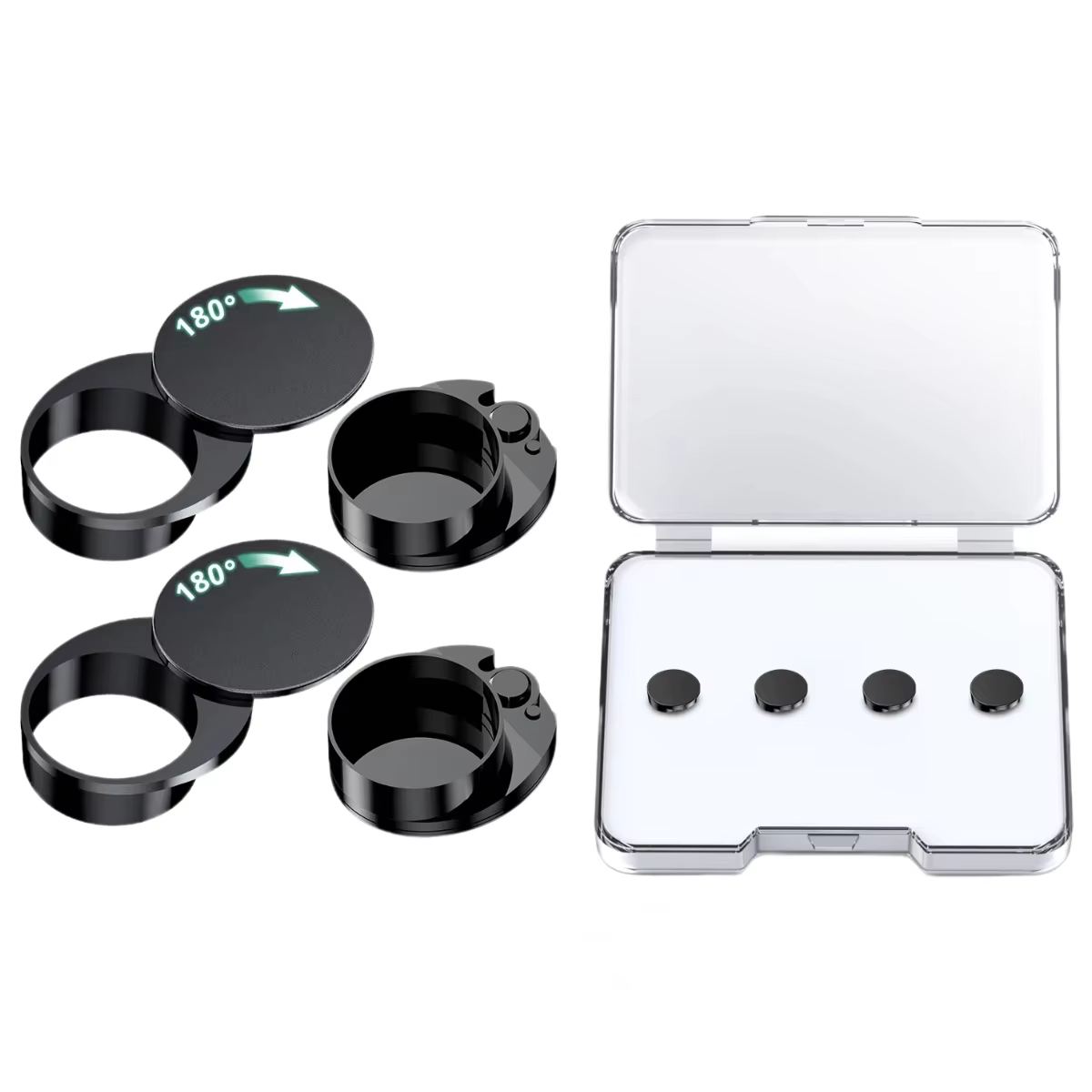 LED Light Privacy Cover for AI Smart Glasses Lens Protector