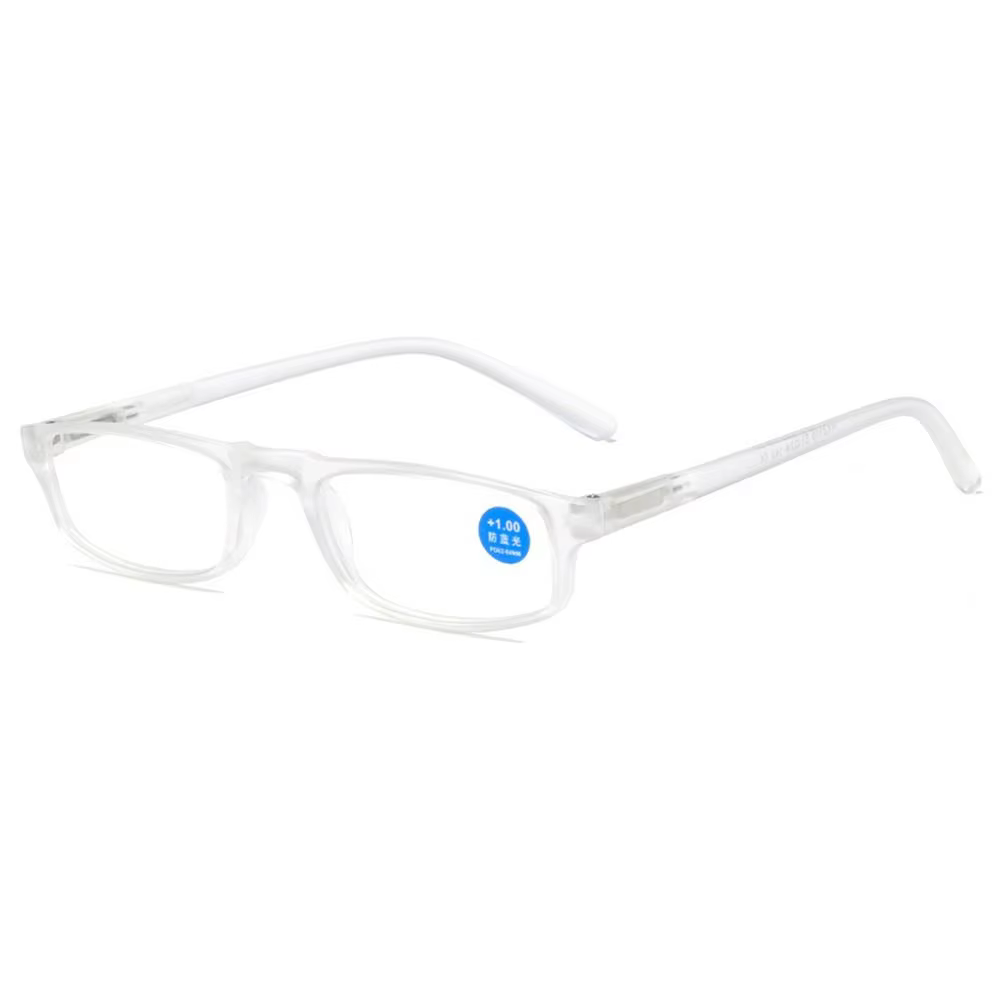 Transparent Reading Glasses with Anti Blue Light Protection