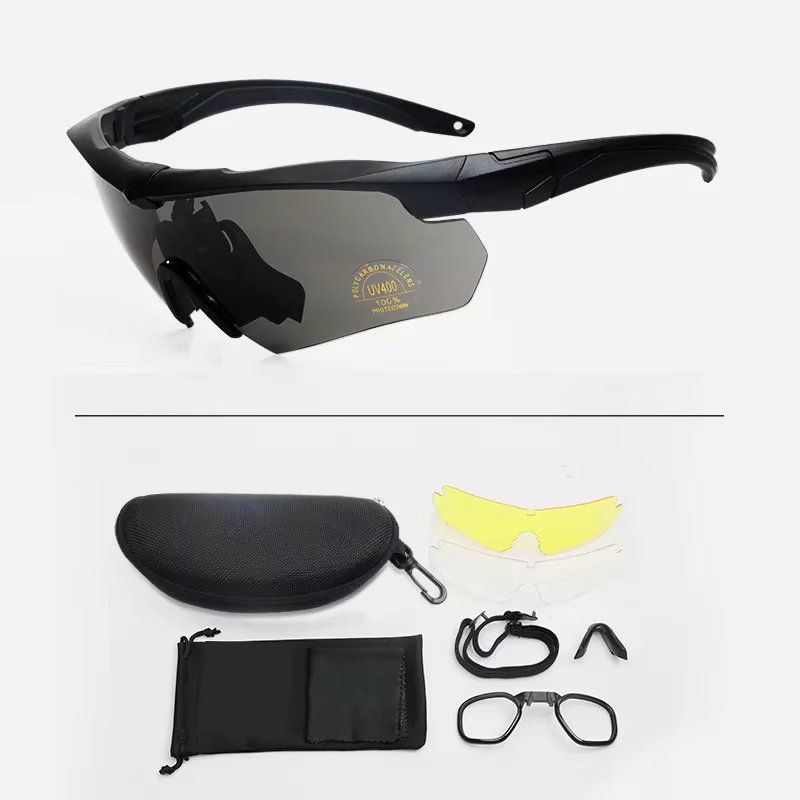 Tactical Windproof Airsoft Goggles with HD Lenses