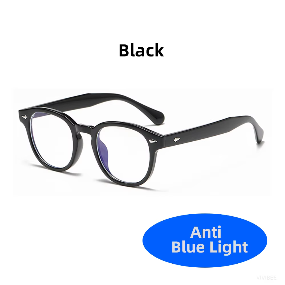 Classic Square Black Blue Light Blocking Glasses Unisex
