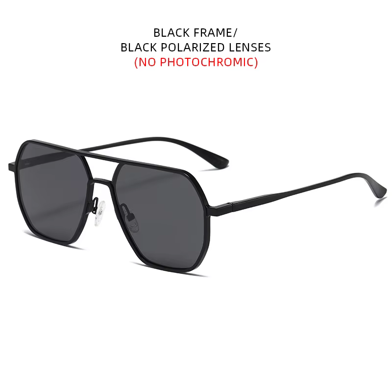Luxury Metal Photochromic Polarized Sunglasses UV400