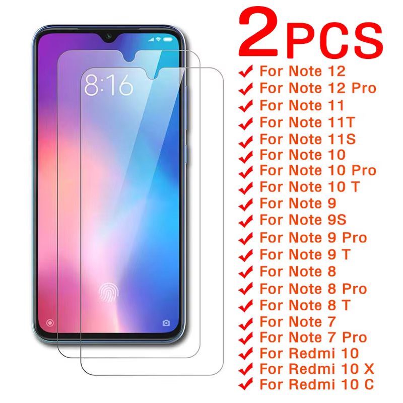 2PCS Tempered Glass Screen Protector for Xiaomi Redmi