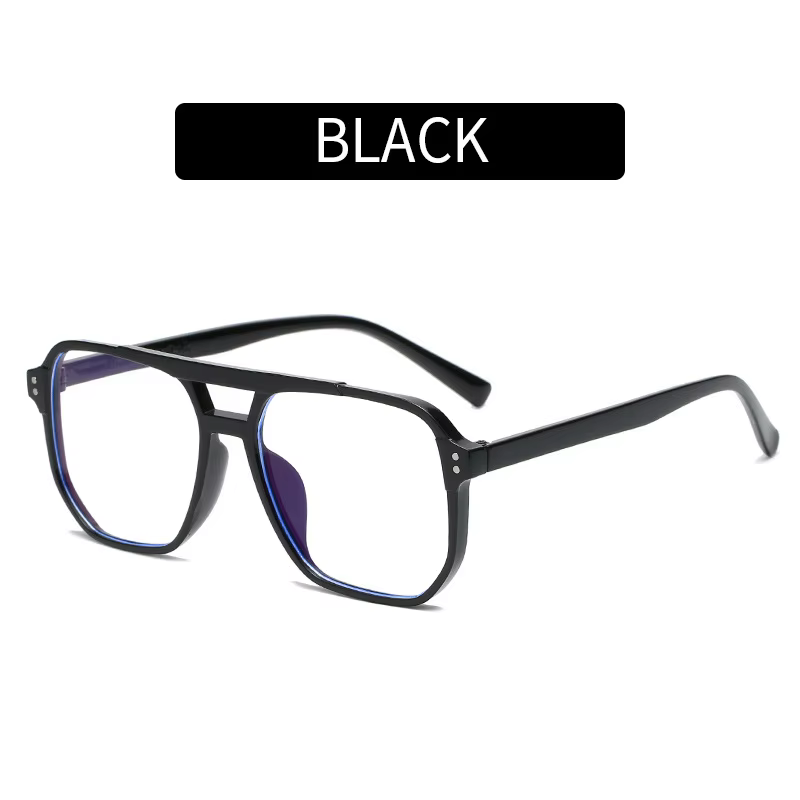 Transparent Square Anti Blue Light Computer Glasses