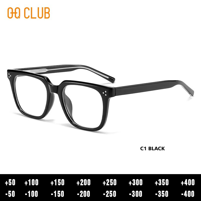 O-Q CLUB Square Blue Light Progressive Multifocal Eyeglasses