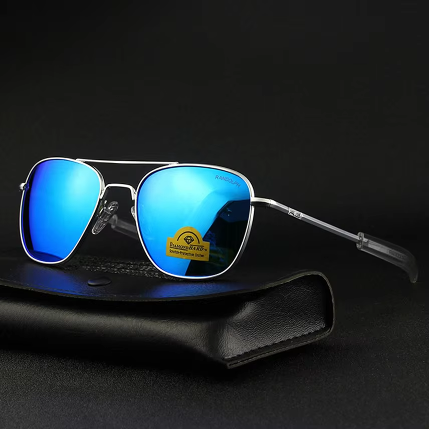 RE Pilot Sunglasses Men UV400 Anti-Scratch Mirror Lens