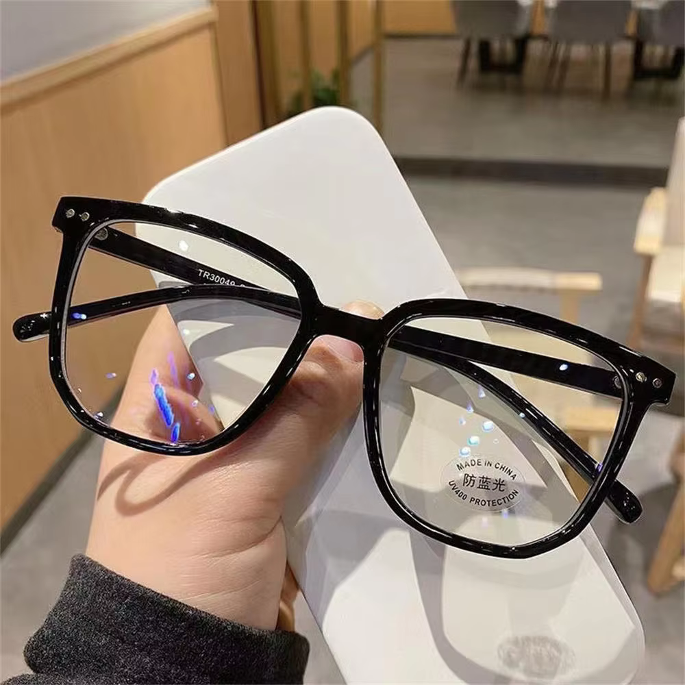 Semi-Rimless Square Anti Blue Light Blocking Glasses