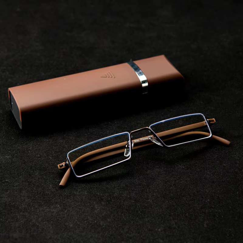 Half Frame Reading Glasses Blue Light Blocking +1.25 to +2.75