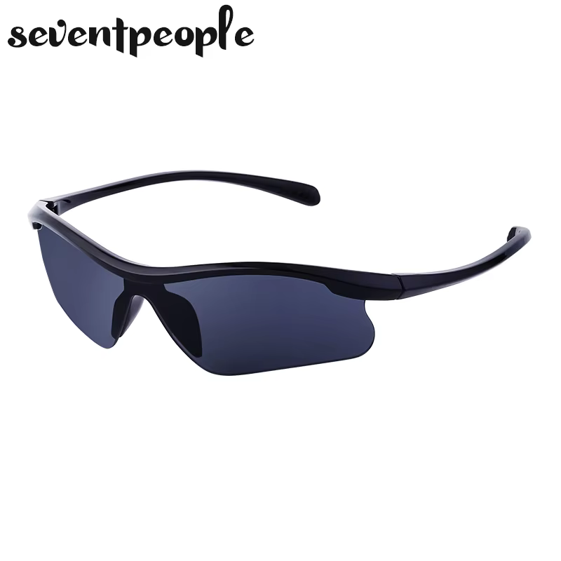 Semi-Rimless One-Piece Windproof Sports Sunglasses