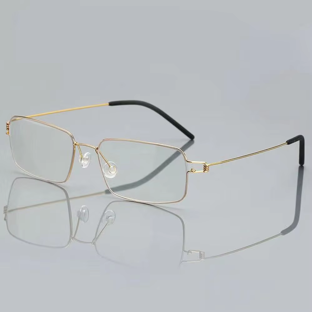 Anti-Blue Light Reading Glasses for Men with Titanium Alloy Frame