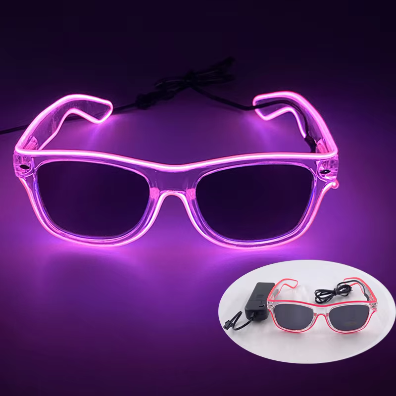 Cyberpunk LED Party Glasses with Glowing EL Wire Lights