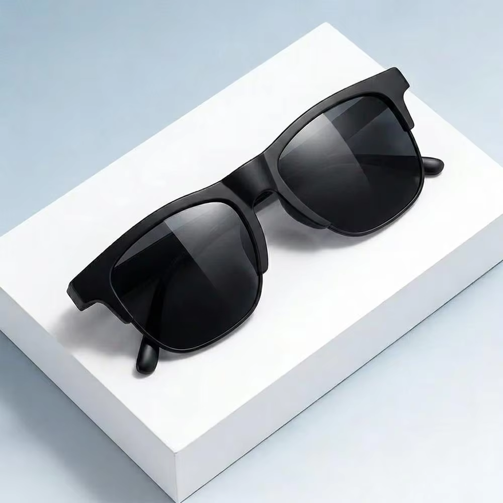 Bluetooth Smart Glasses with AI Voice Assistant & Stereo Sound