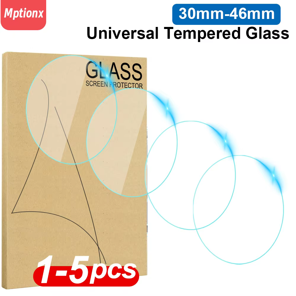 Universal Tempered Glass Smartwatch Screen Protector 31-43mm