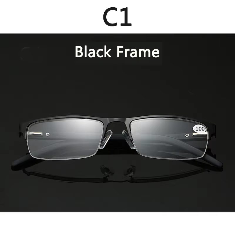 BOYSEEN Titanium Alloy Nearsighted Glasses Rectangle Frame