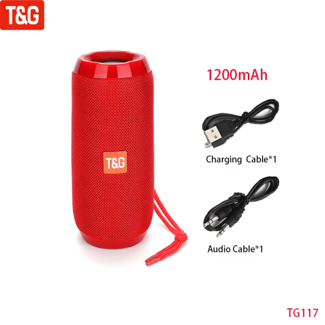T&G TG117 Wireless Bluetooth Portable Speaker with FM Radio