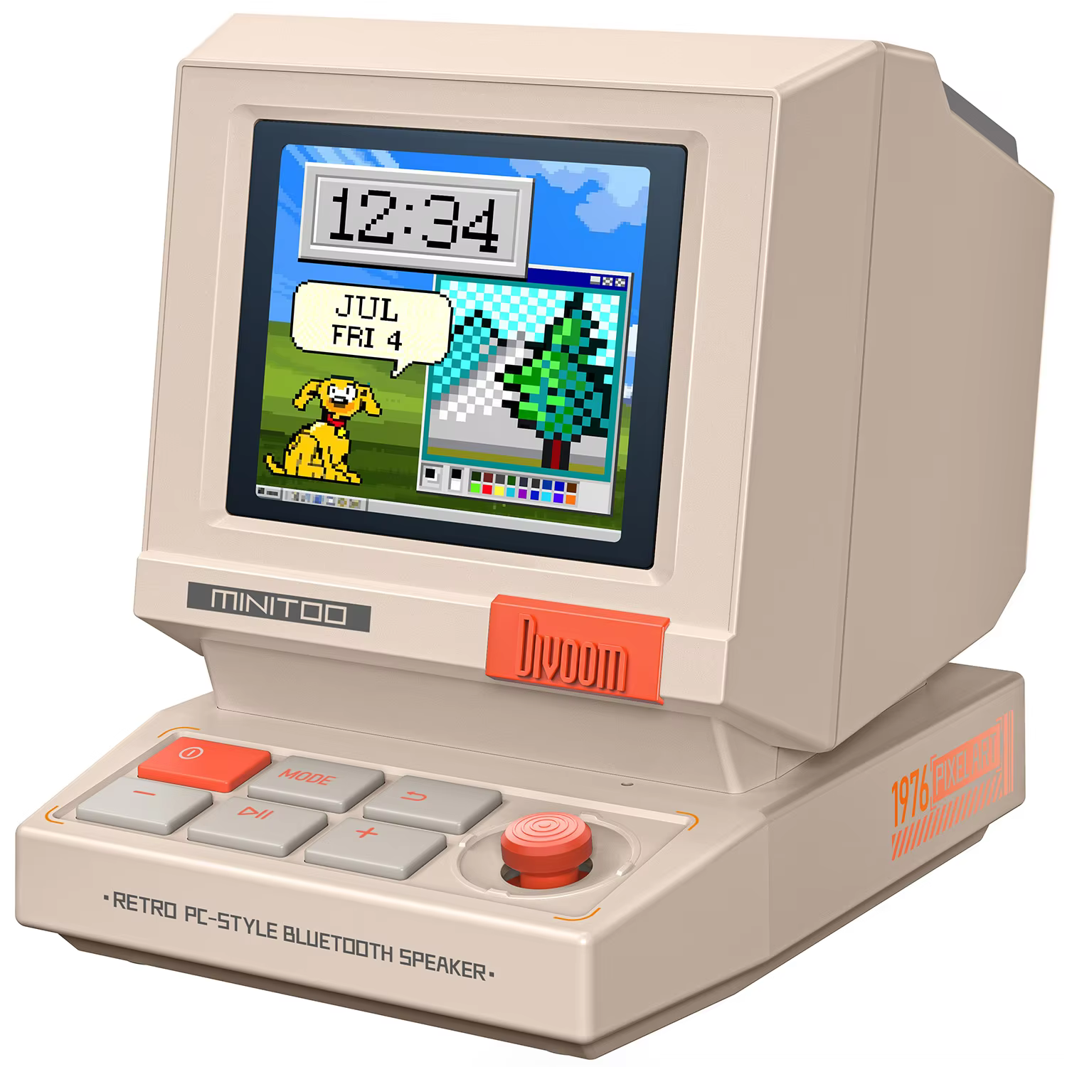 Divoom MiniToo Retro Bluetooth Speaker with Pixel Display