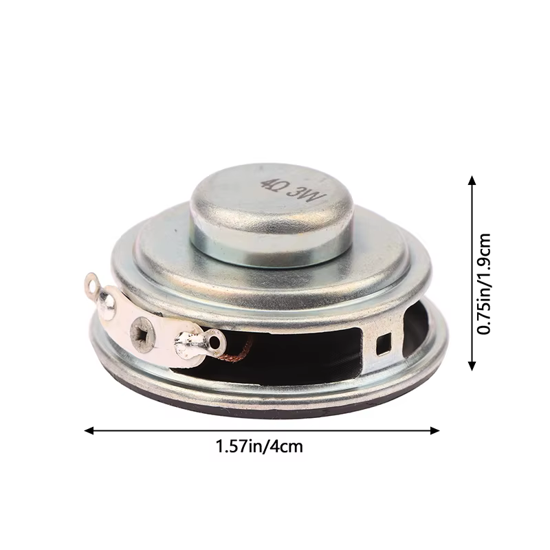 1.5Inch 40MM Mini Portable Full-Range Stereo Speakers