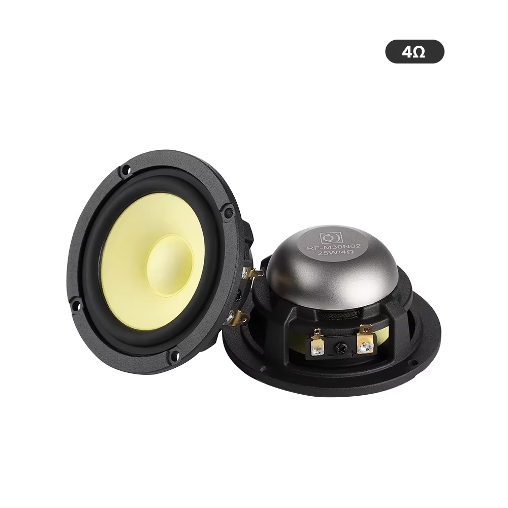 Aiyima 3 Inch Midrange Speaker 4/8 Ohm 25W Pair