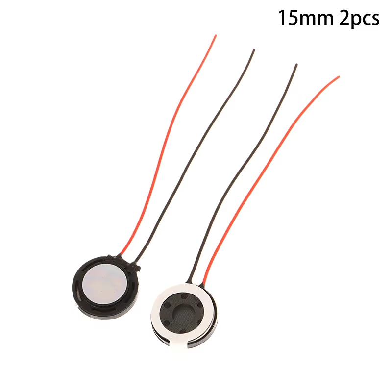 2Pcs Round 8 Ohm 1W Mini Speakers with Plastic Housing