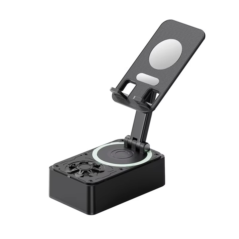 Mobile Phone Holder with Bluetooth Speaker and Power Bank