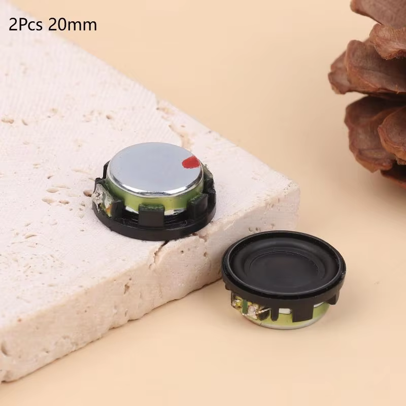 2Pcs Mini Neodymium 20/24mm Full Range Speakers 4Ω 3W