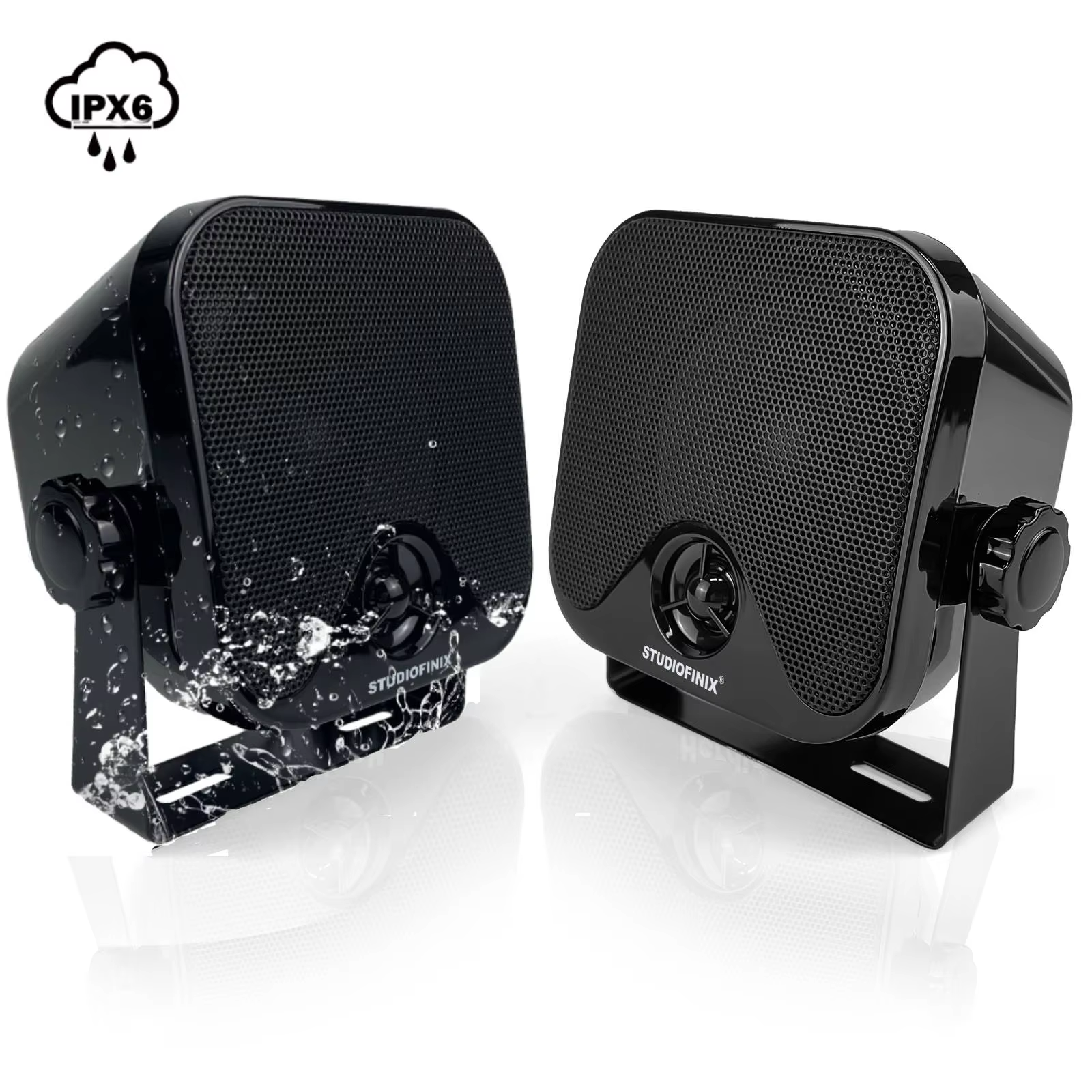 STUDIOFINIX 4" Marine Waterproof Boat Speakers 120W