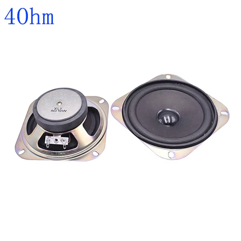 2pcs 4 Inch 10W 4Ω/8Ω Paper Multimedia Speakers