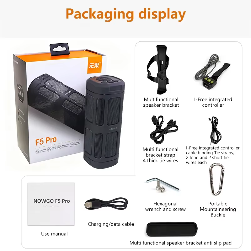 F5 Pro High Power Portable Bluetooth Speaker with Power Bank