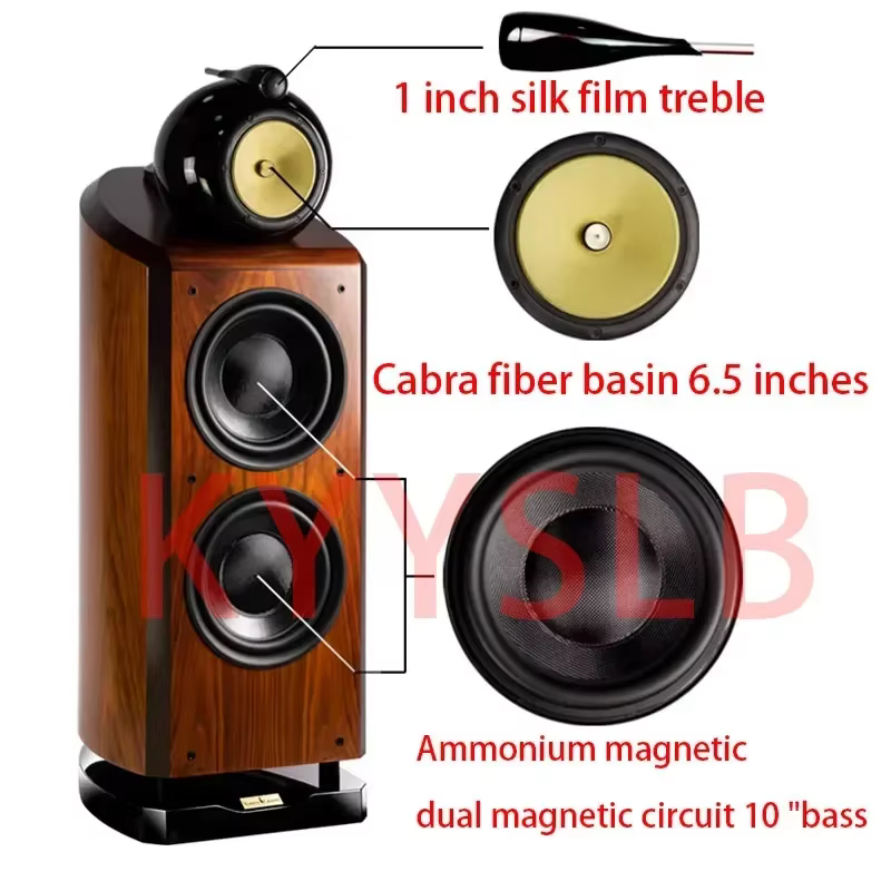 KYYSLB 300W 10-inch 3-Way Passive Floor Speaker
