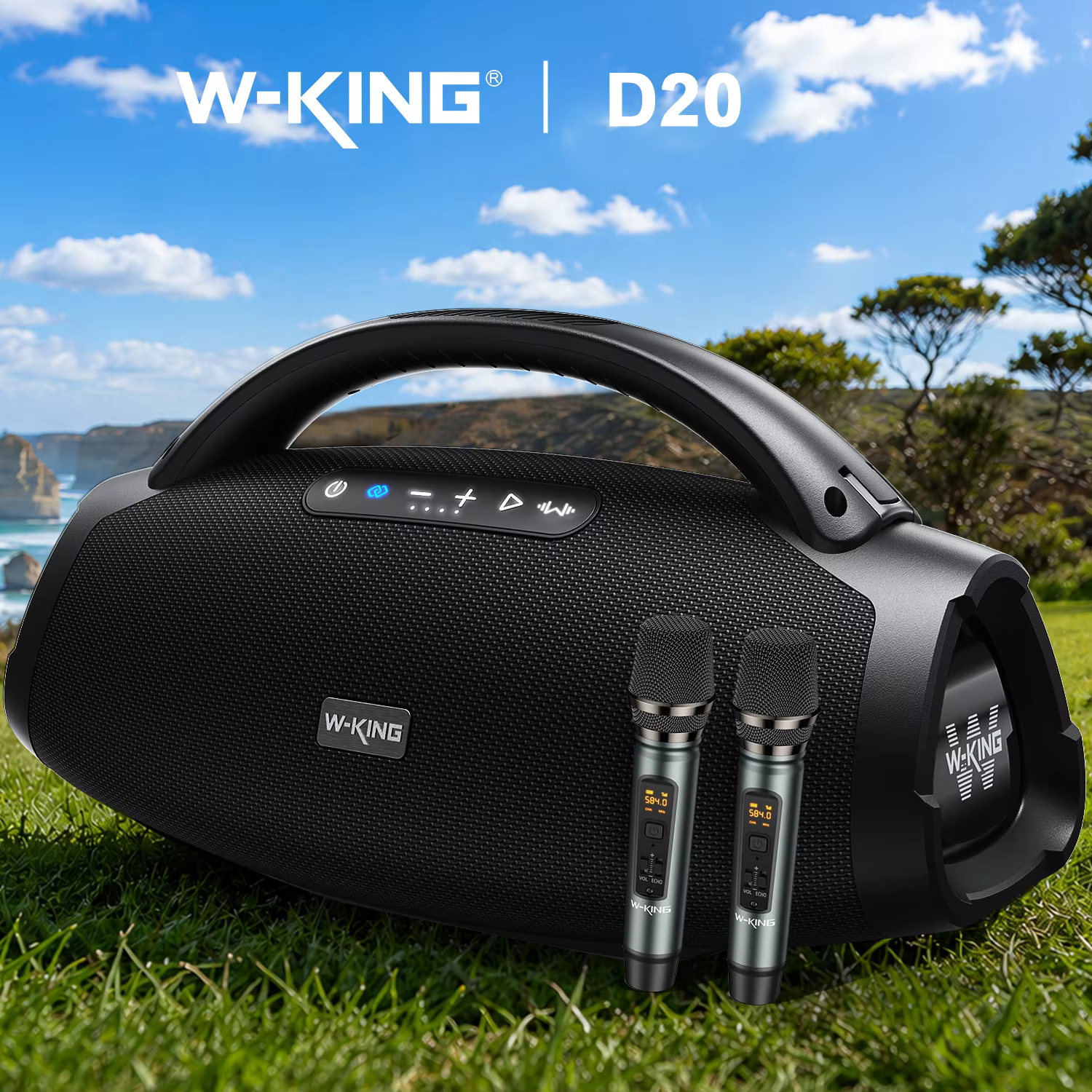 W-KING D20 Portable Bluetooth Speaker 200W RMS Deep Bass