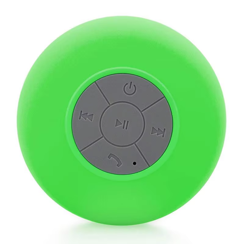 Portable Waterproof Bluetooth Speaker with Suction Mic