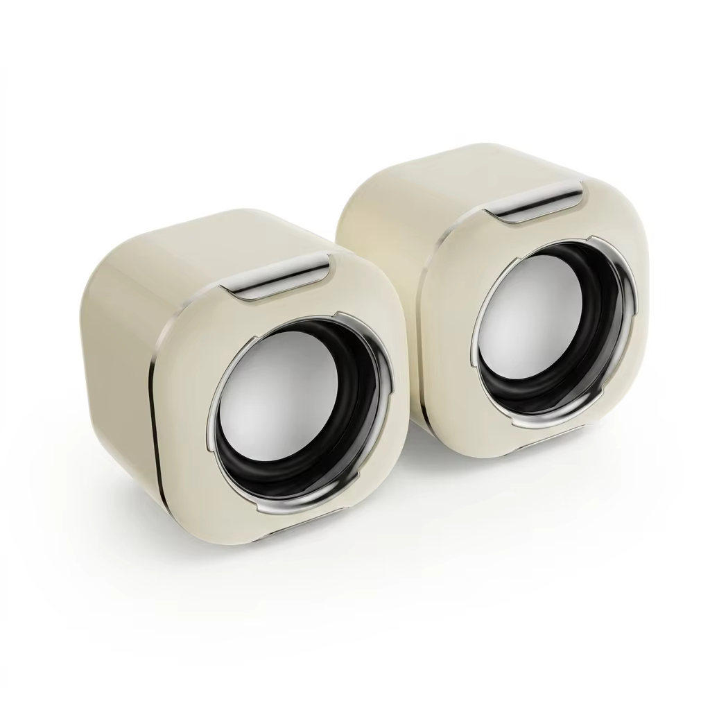 Mini USB Desktop Speakers with Dual Bass and Stereo Sound