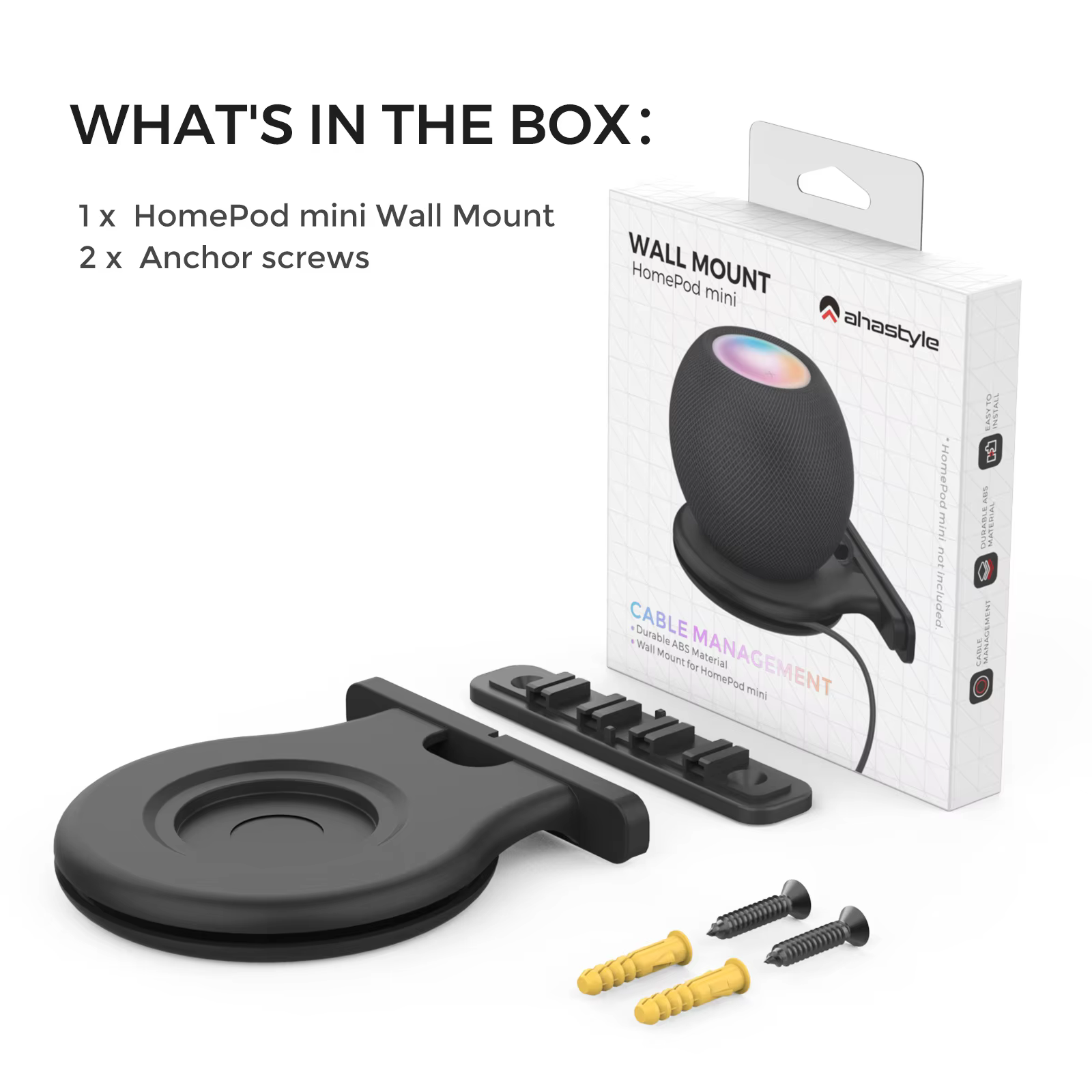 Durable Wall Mount Bracket for Apple HomePod Mini