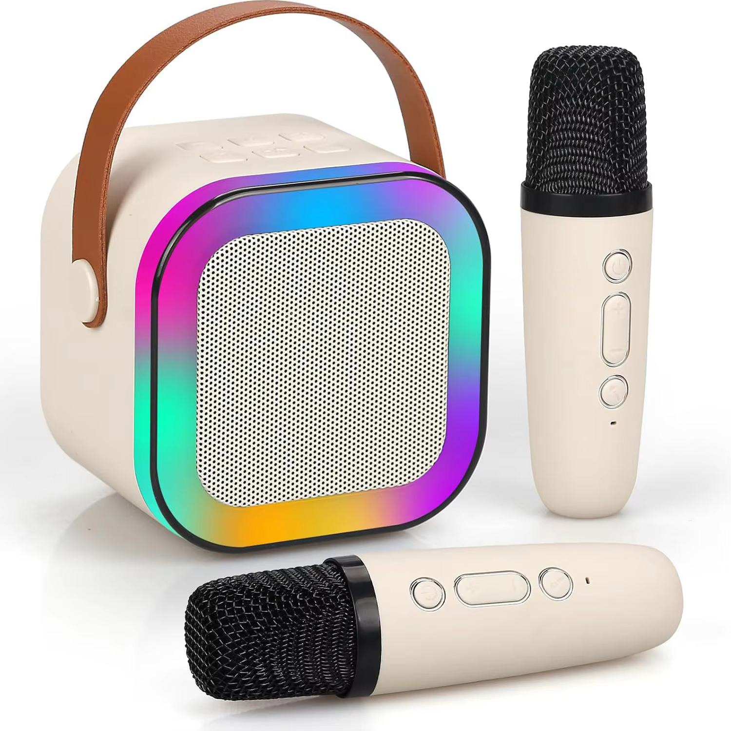 SWZYOR Portable Karaoke Bluetooth Speaker with 2 Mics