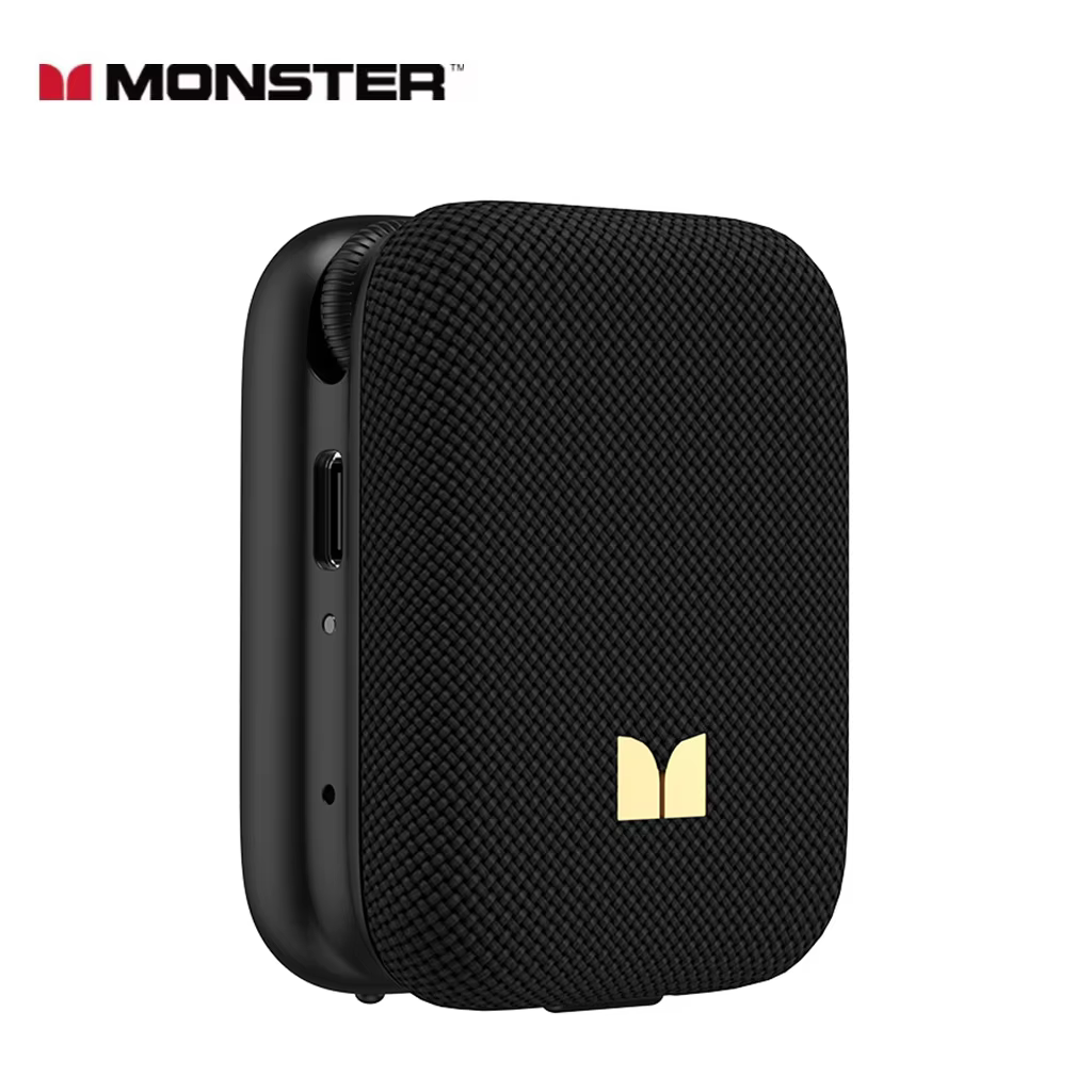 Monster M17 Mini Bluetooth 5.4 Portable Speaker with Magnetic Clip