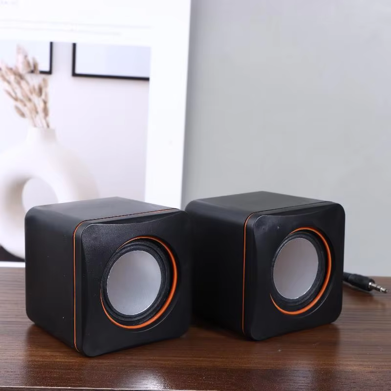 USB Wired Mini Stereo Speakers with LED Light