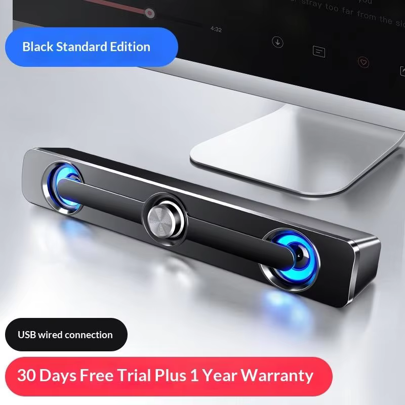 Portable Bluetooth USB Wired Stereo Speaker Bar