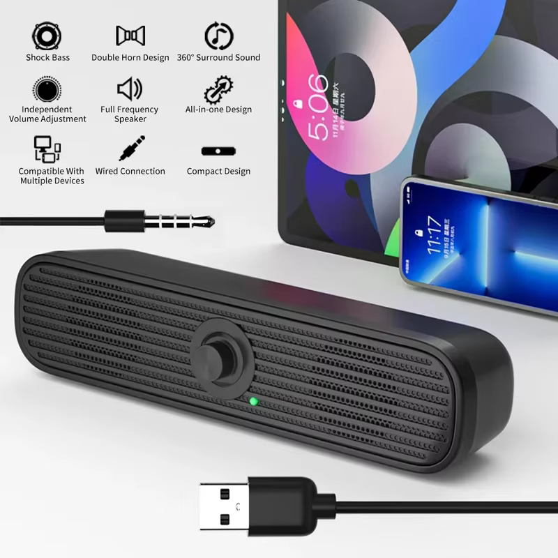NEW Surround Desktop PC Speaker USB Wired Stereo System