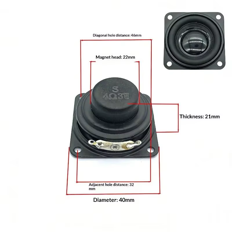 40mm 3W Internal Magnetic Full Frequency Speaker
