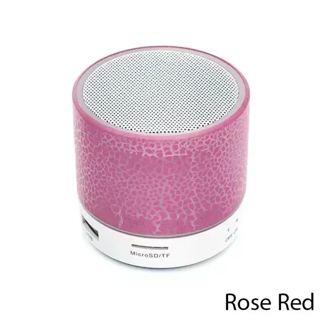 CHUBAN Mini Bluetooth Speaker with LED Lights USB & TF Card