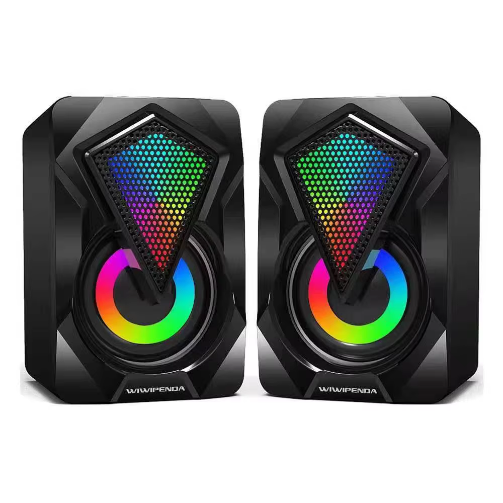 RGB Lighting Wired 2.1 Channel Computer Speakers USB Powered