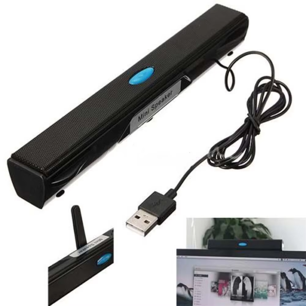 FARAJIAJ Wired Portable USB Mini Speaker for PC Laptop